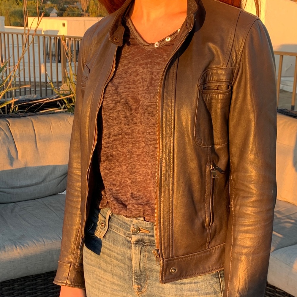 Genuine Italian Leather Women’s Jacket from Italy